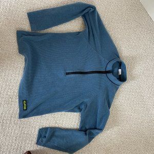 Melenzana Micro Grid Quarter-Zip